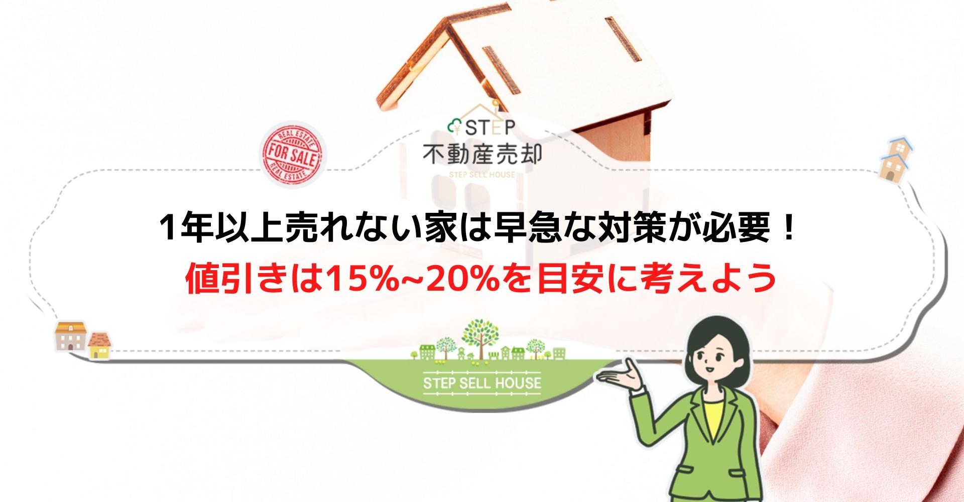 1年以上売れない家は値引きが必要？売れない理由と対策を解説します